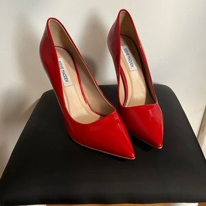 Steve Madden Vala Red Patent Pump